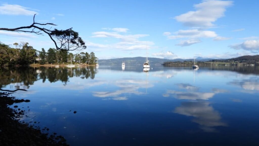 Views at the Gulkula2 Wildlife Retreat in Tasmania